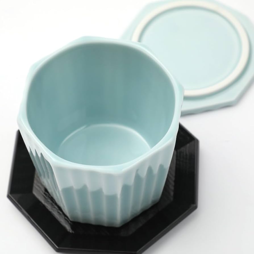 青い陶器の蓋つき茶碗蒸し　5セット T&K original 青い陶器の蓋つき茶碗蒸し 5セット T&K original Amazon